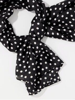 NWT White House Black Market Dot Print Square Scarf